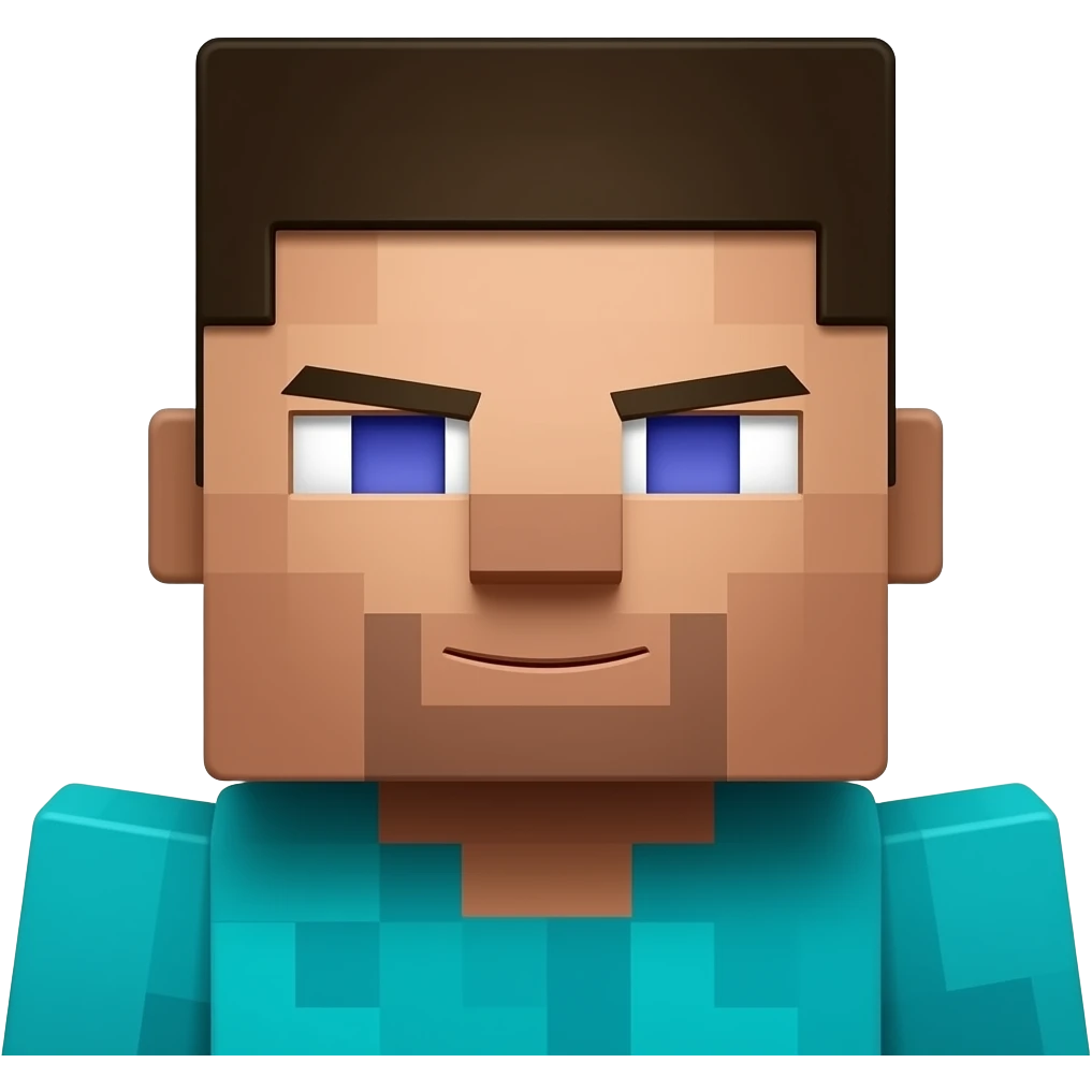 Minecraft steve emoji