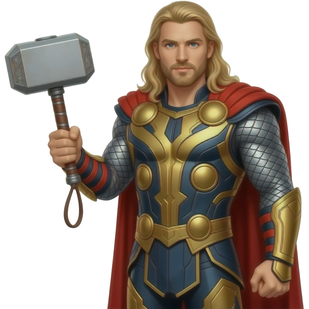 Thor Avenger full body realistic emoji