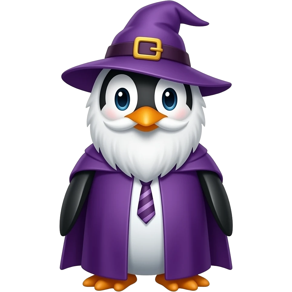 Penguin Wizard emoji