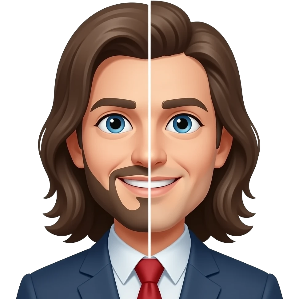 Split personality emoji