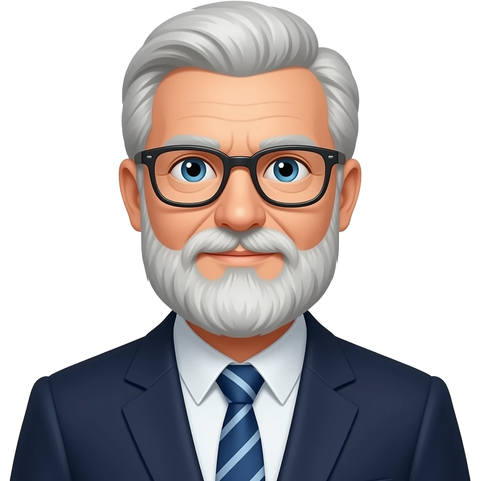 profesor con barba emoji