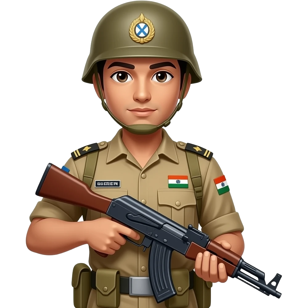 Indian army Indian emoji