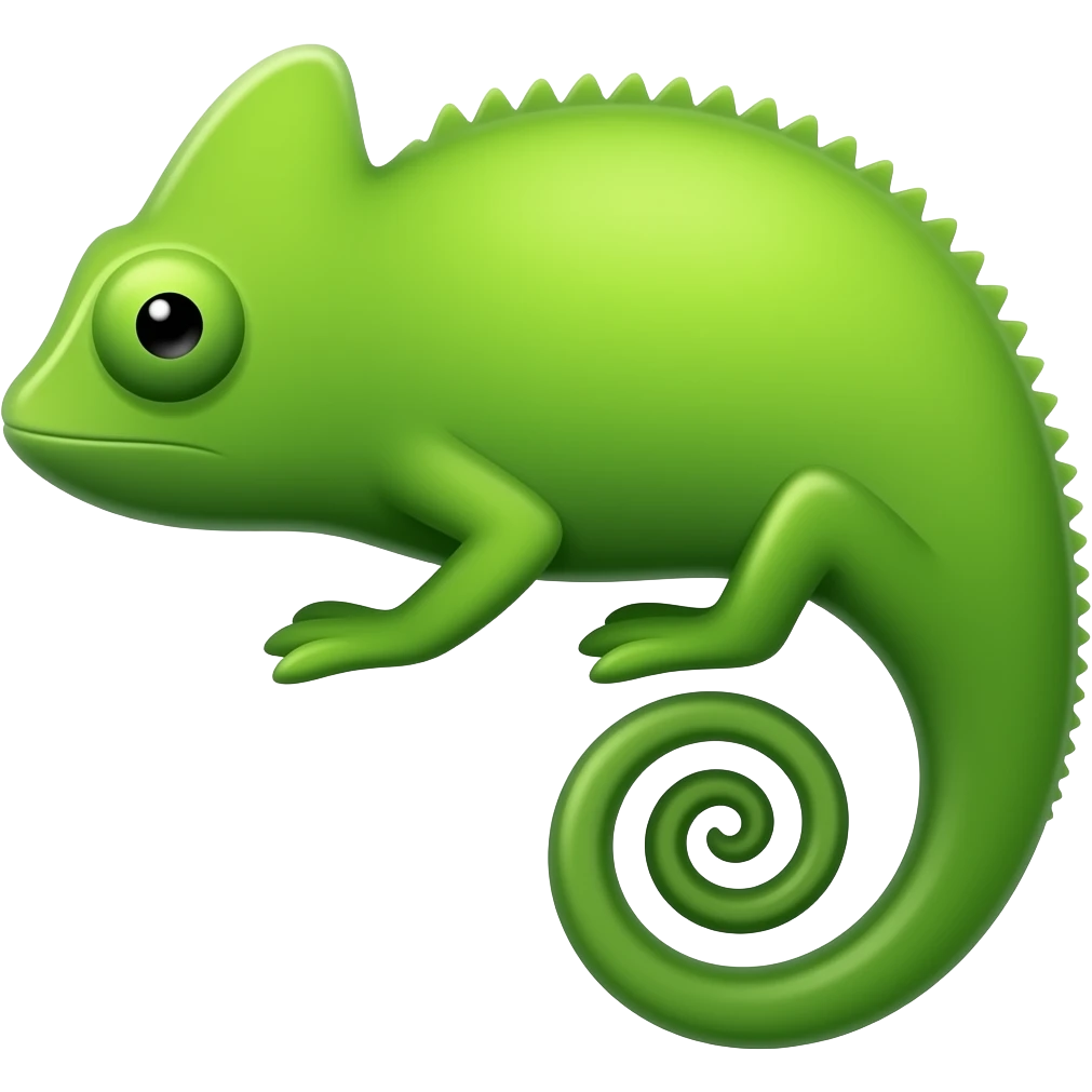 Écrire Pānām avec la forme d'unCaméléon emoji