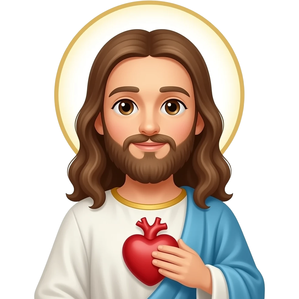 Dios teniendo un corazón emoji