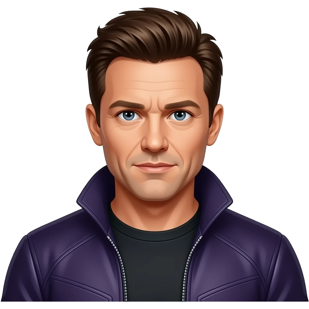 Create an emoji  of jermey lee renner hawkeye emoji