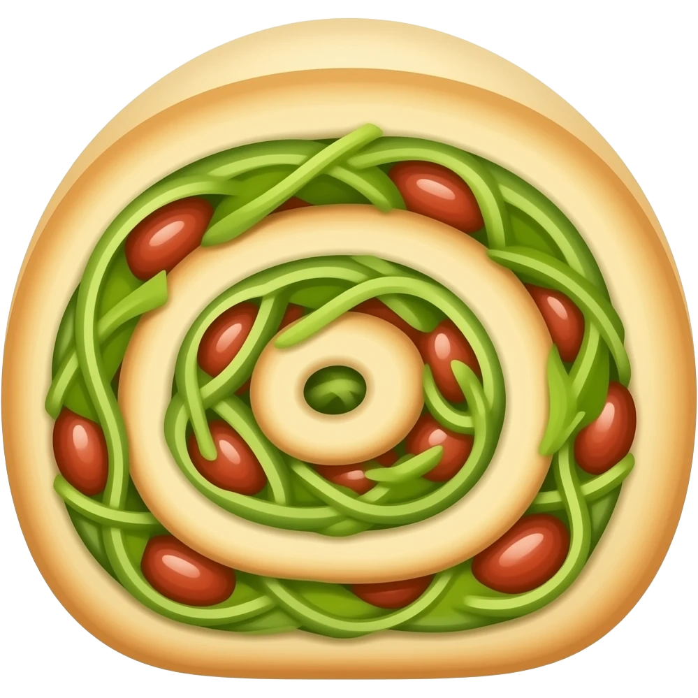 spiraled spanakopita piece emoji