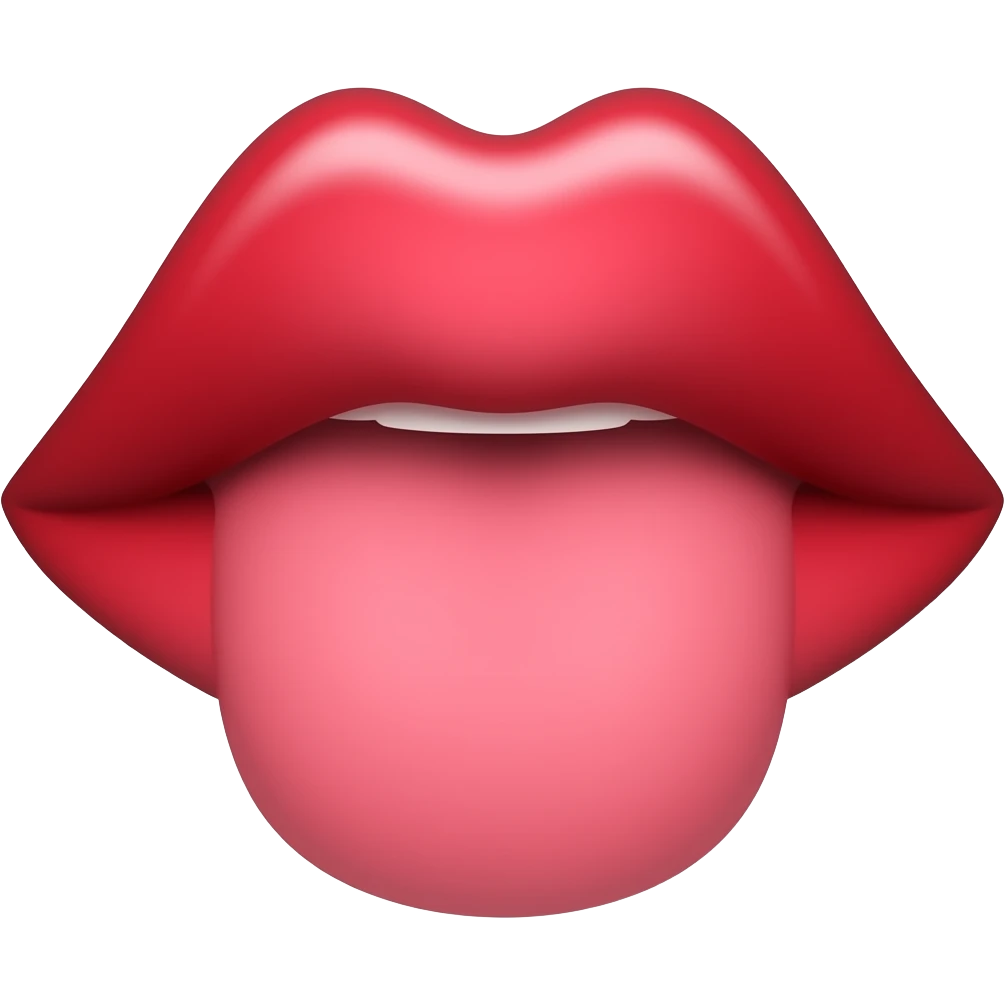 Want a emoji of kiss where the kiss will be upside down emoji