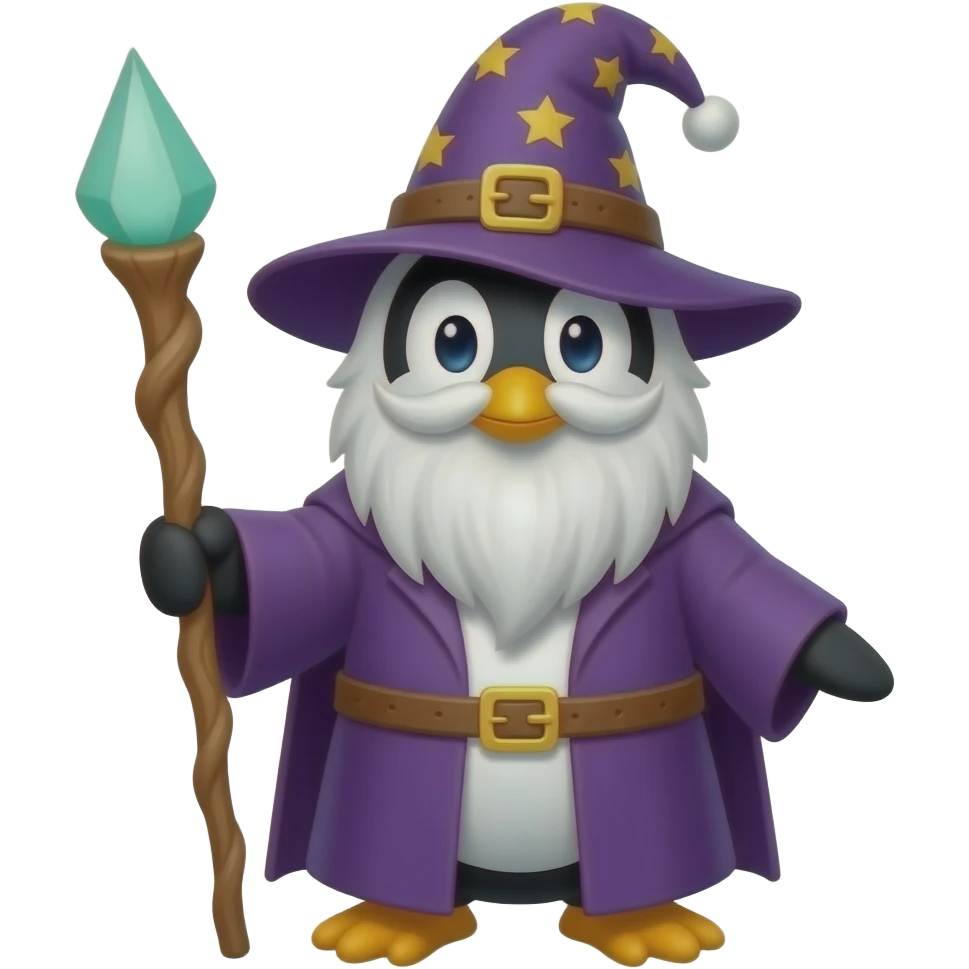 Penguin Wizard emoji