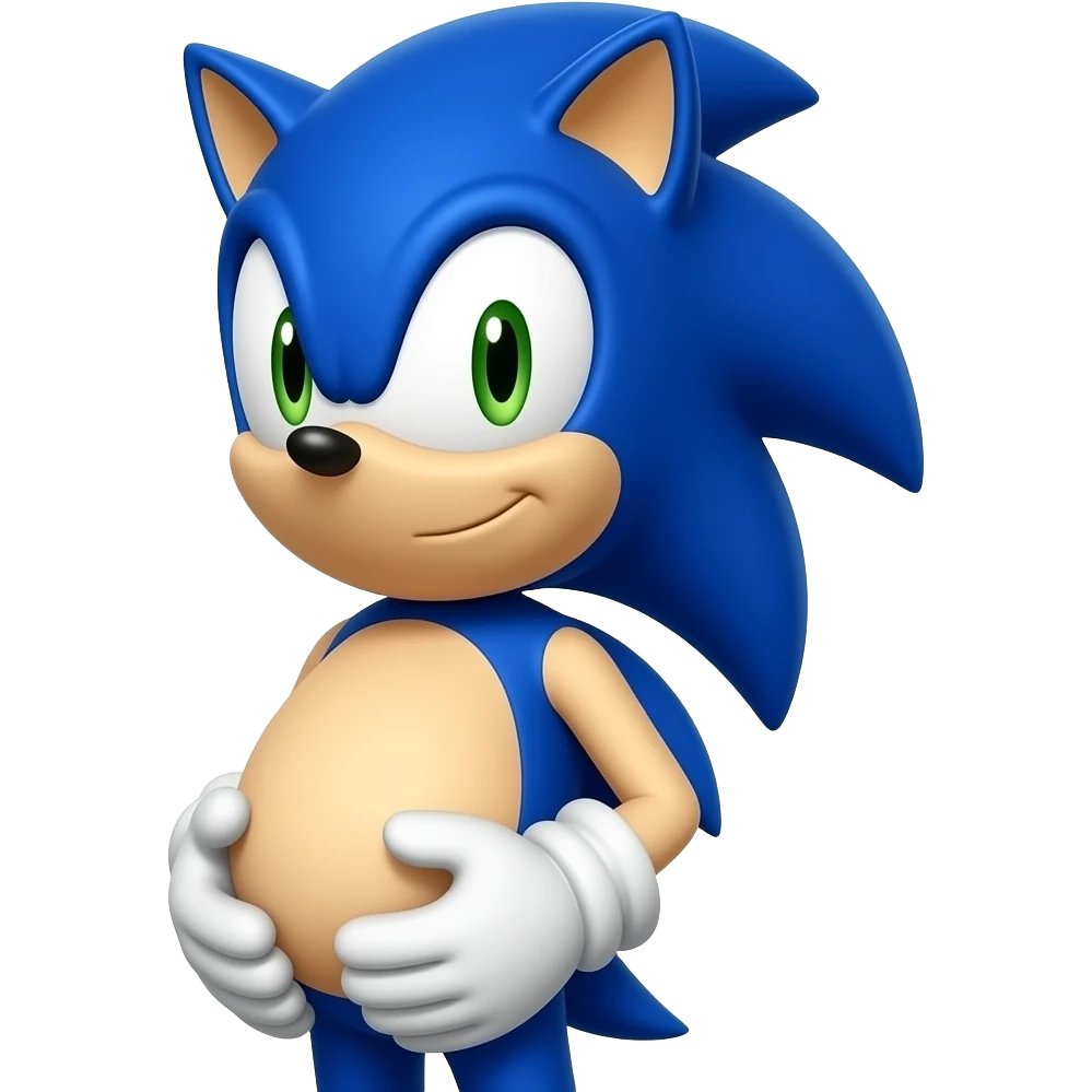 sonic pregnant emoji