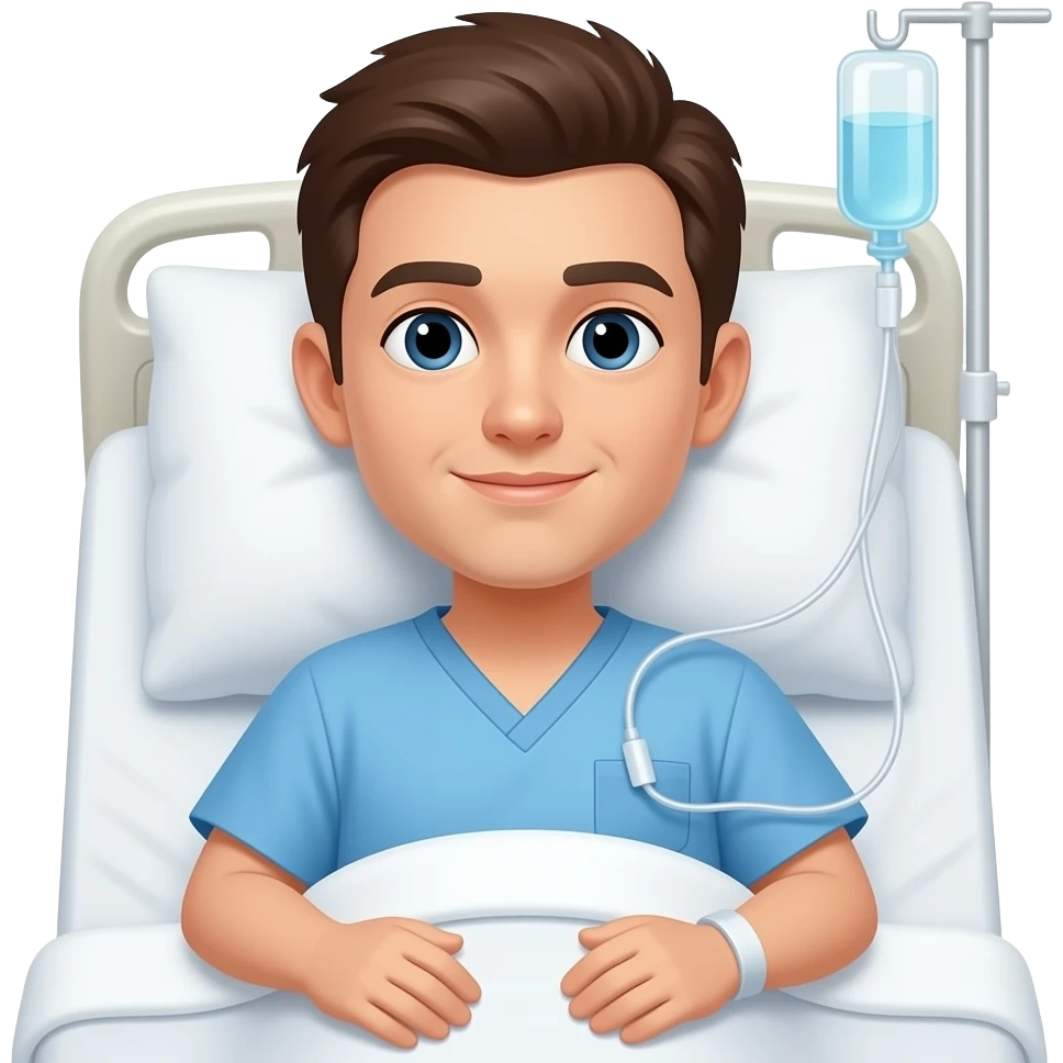 Hospital patient emoji