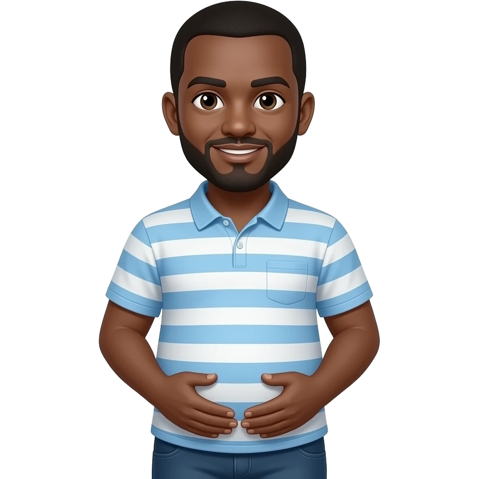 Pregnant medium dark man emoji