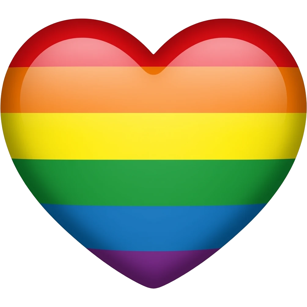 Rainbow heart, but I can copy and paste it. emoji