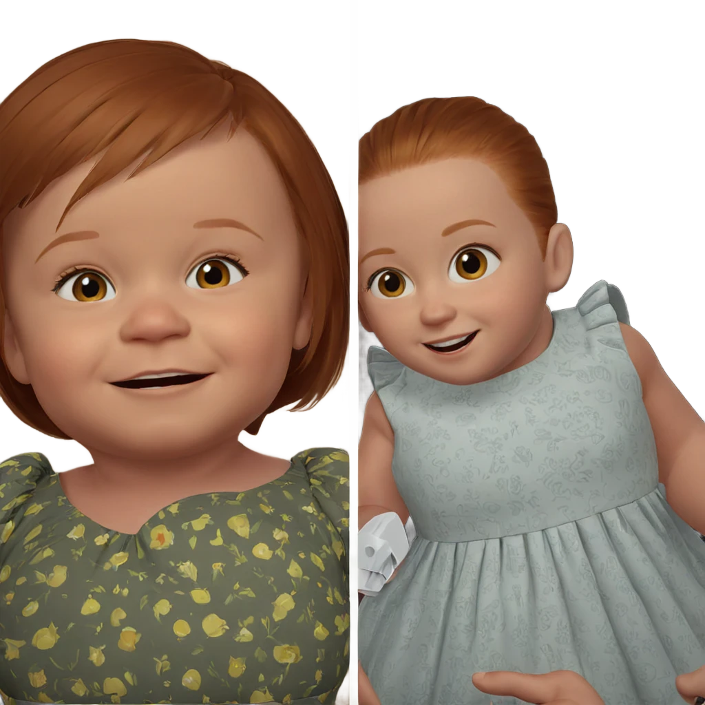 smiling couple in dresses emoji