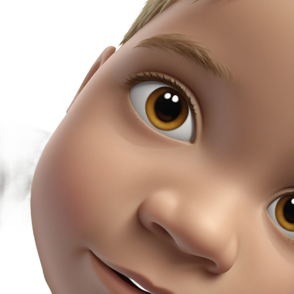 realistic close-up of boy emoji