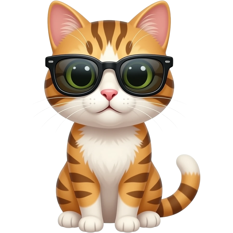 Cat wearing sunglasses emoji