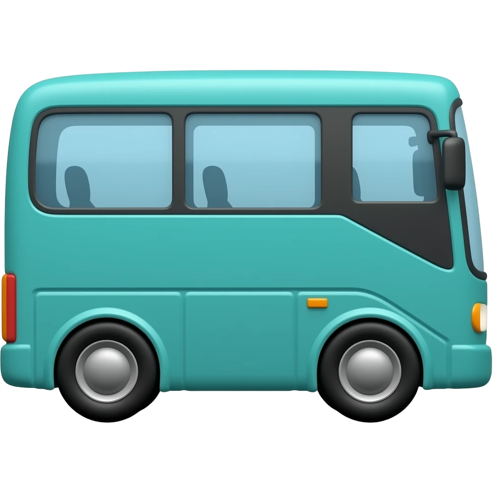 Teal Bus Side emoji