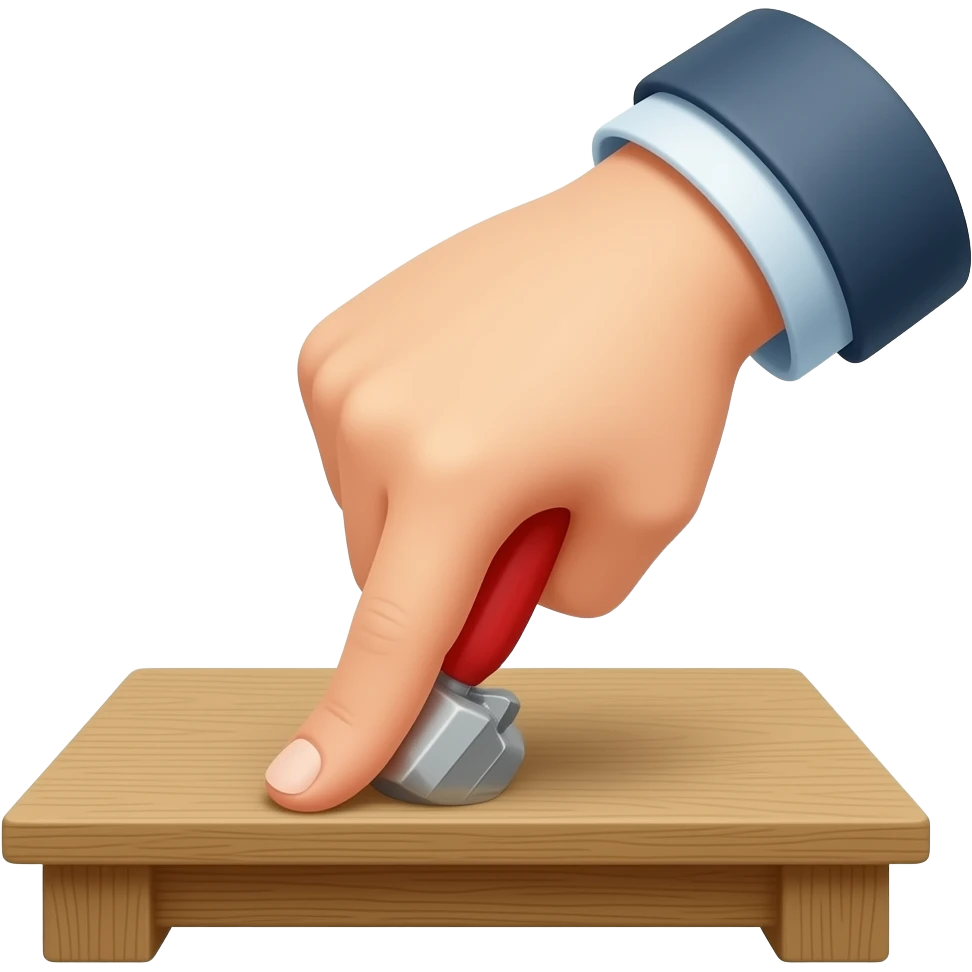 Punching a table or desk emoji