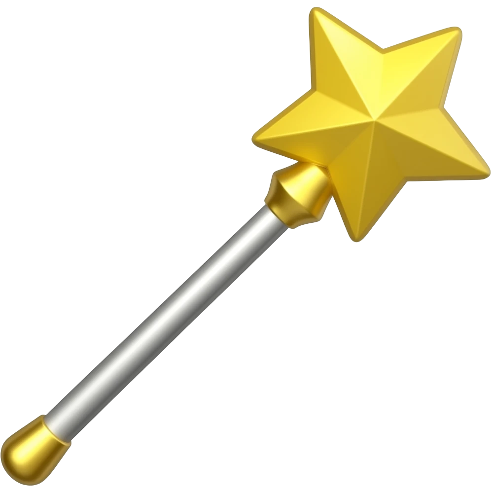 Yellow sailor moon wand emoji