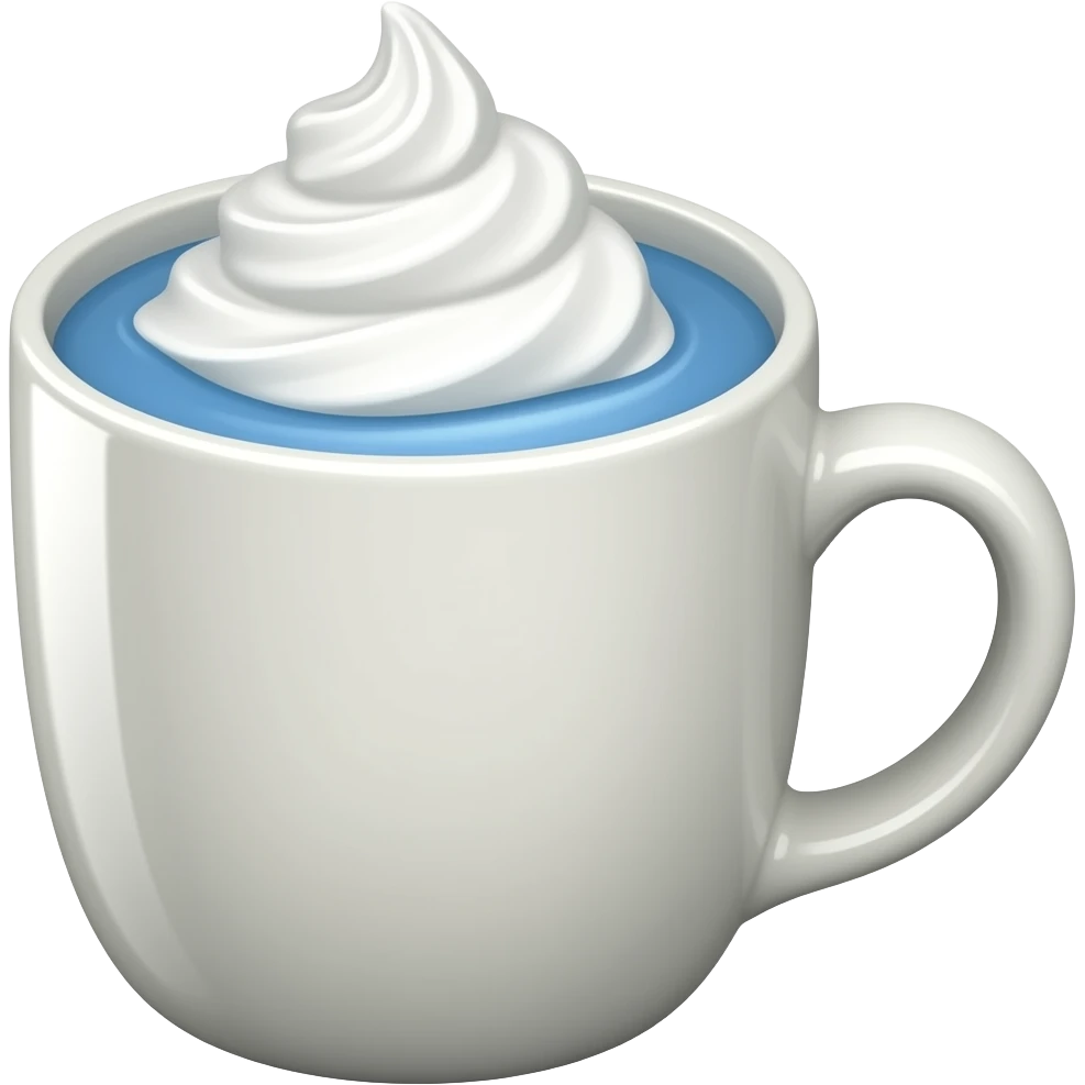 Blue hot cocoa emoji