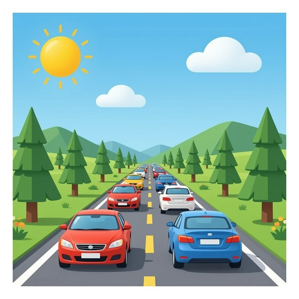 Right-hand traffic emoji