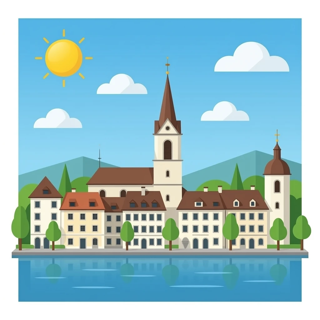 город Schaffhausen  Switzerland  arguibng emoji
