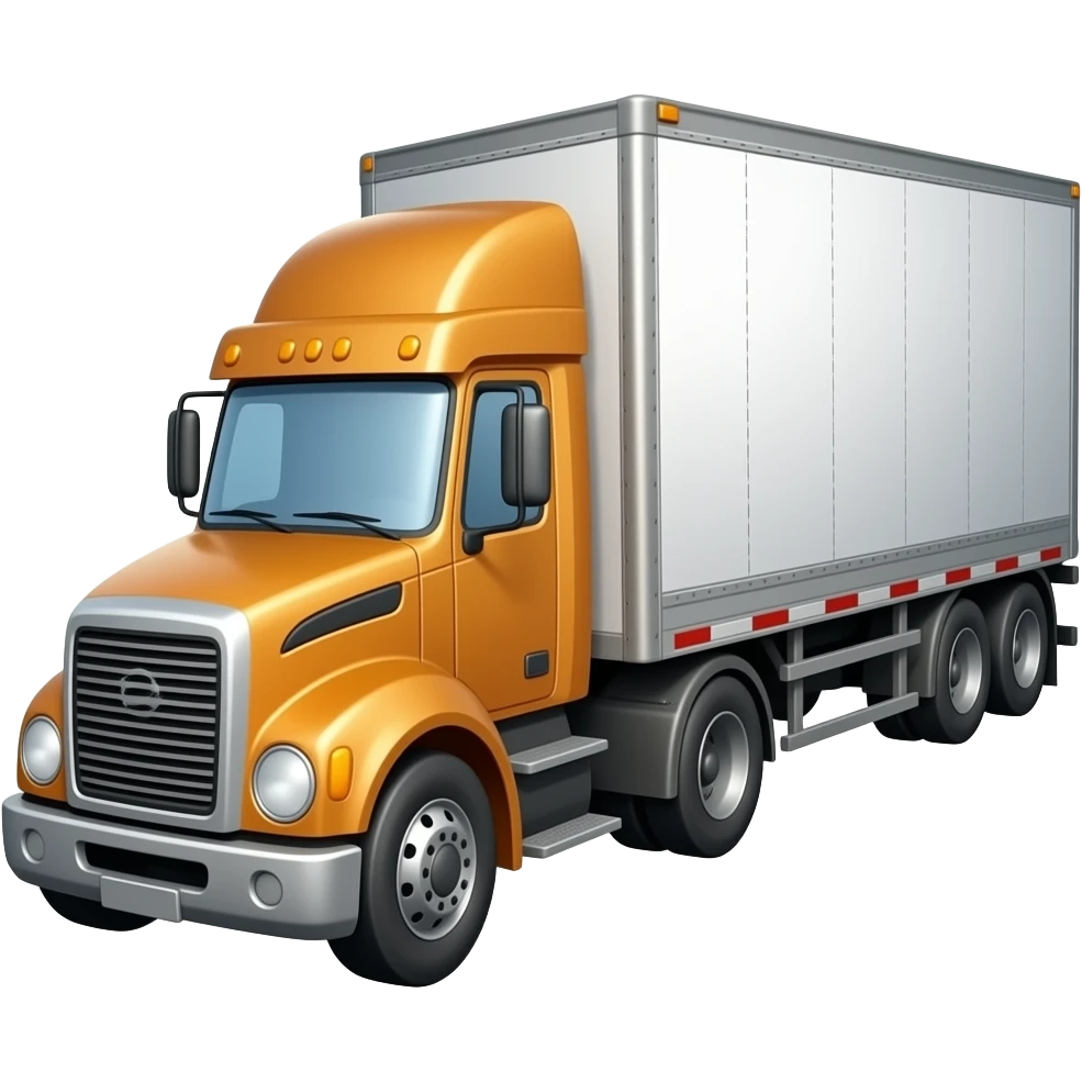 Semi Truck Trailer emoji