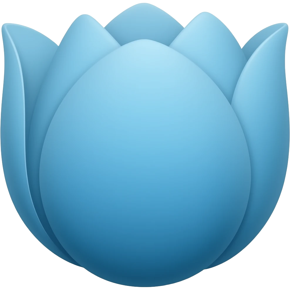 Change this emoji to blue🌷 emoji