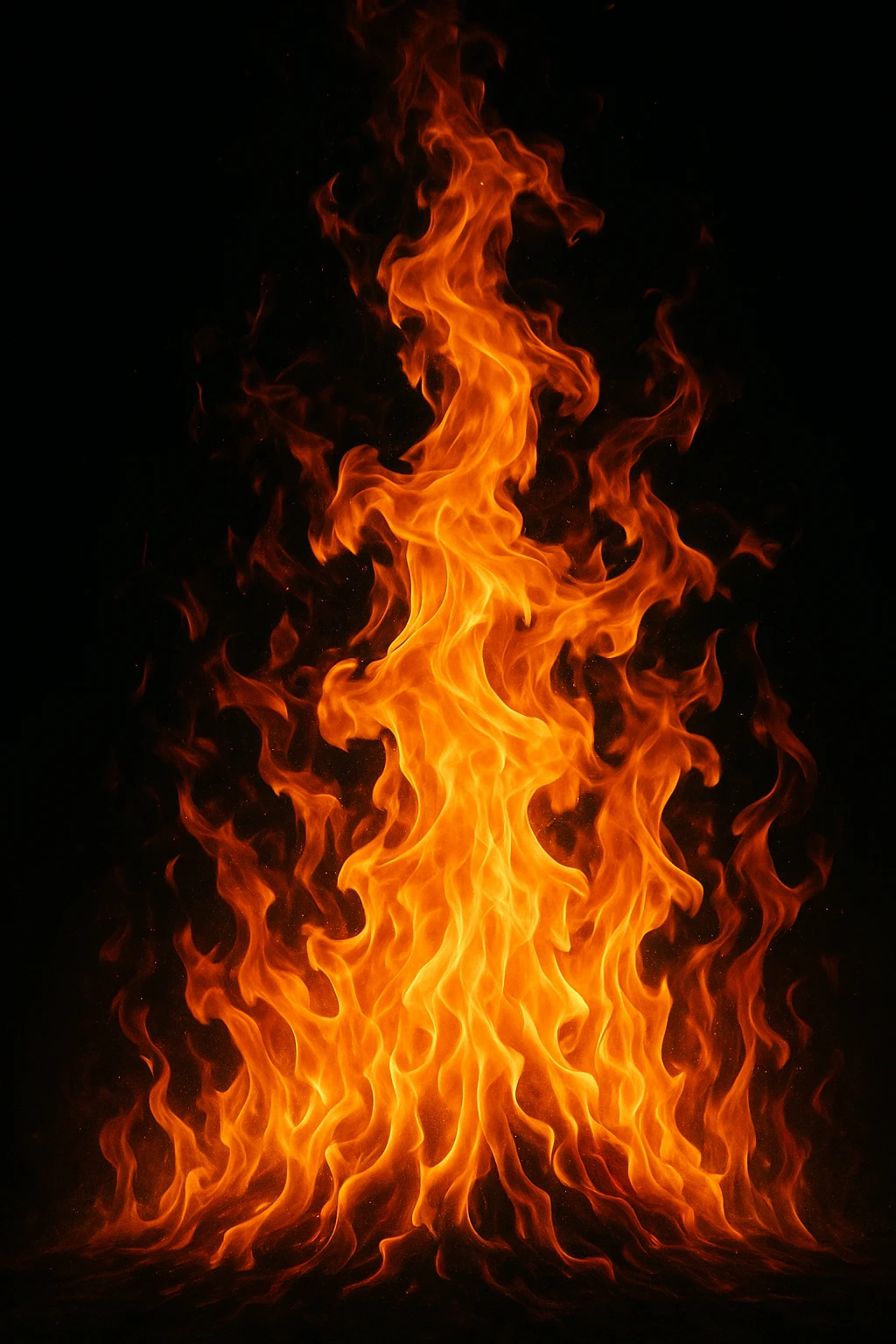fire, realistic flames, vibrant colors emoji