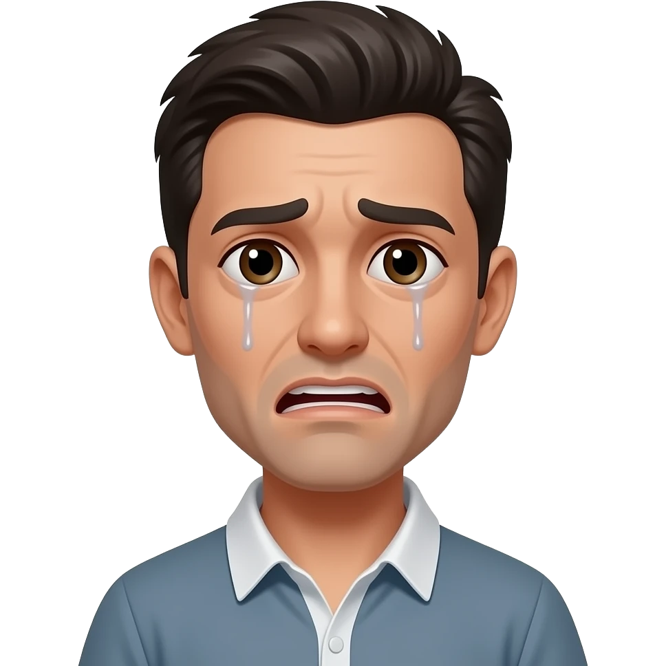 MAKE A EMOJI SCARED BUT DYING emoji