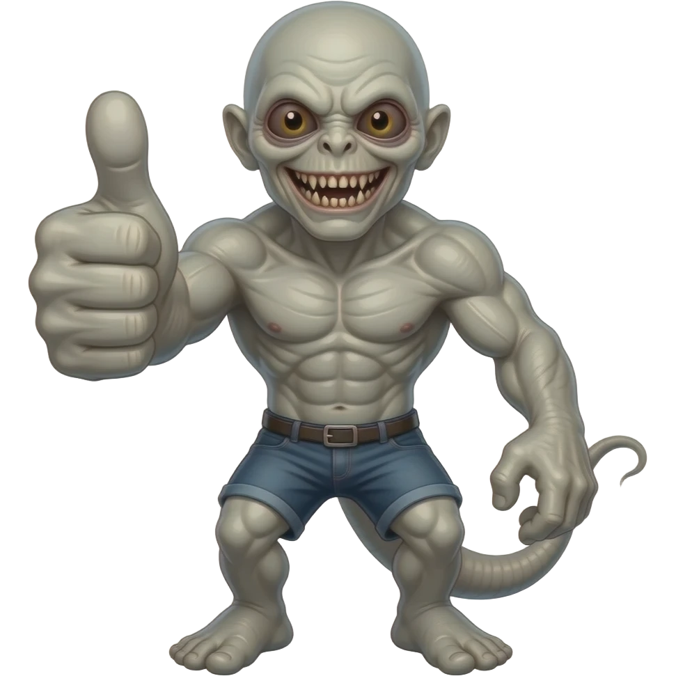 Stranger things stranger things demogorgan With thumbs up emoji