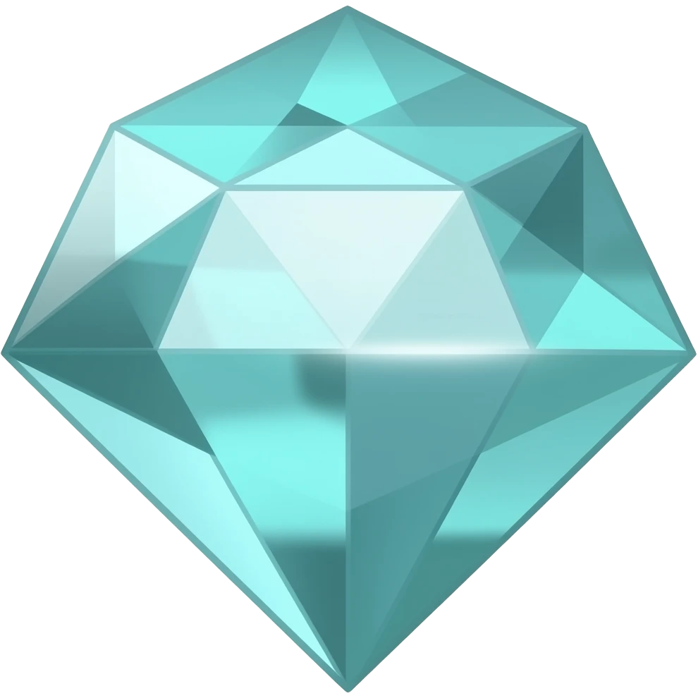Minecraft diamond emoji