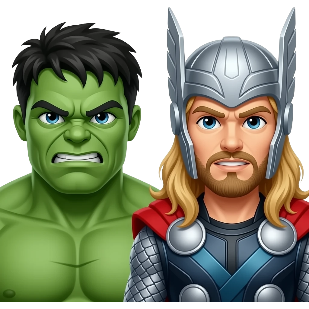 Hulk and Thor emoji