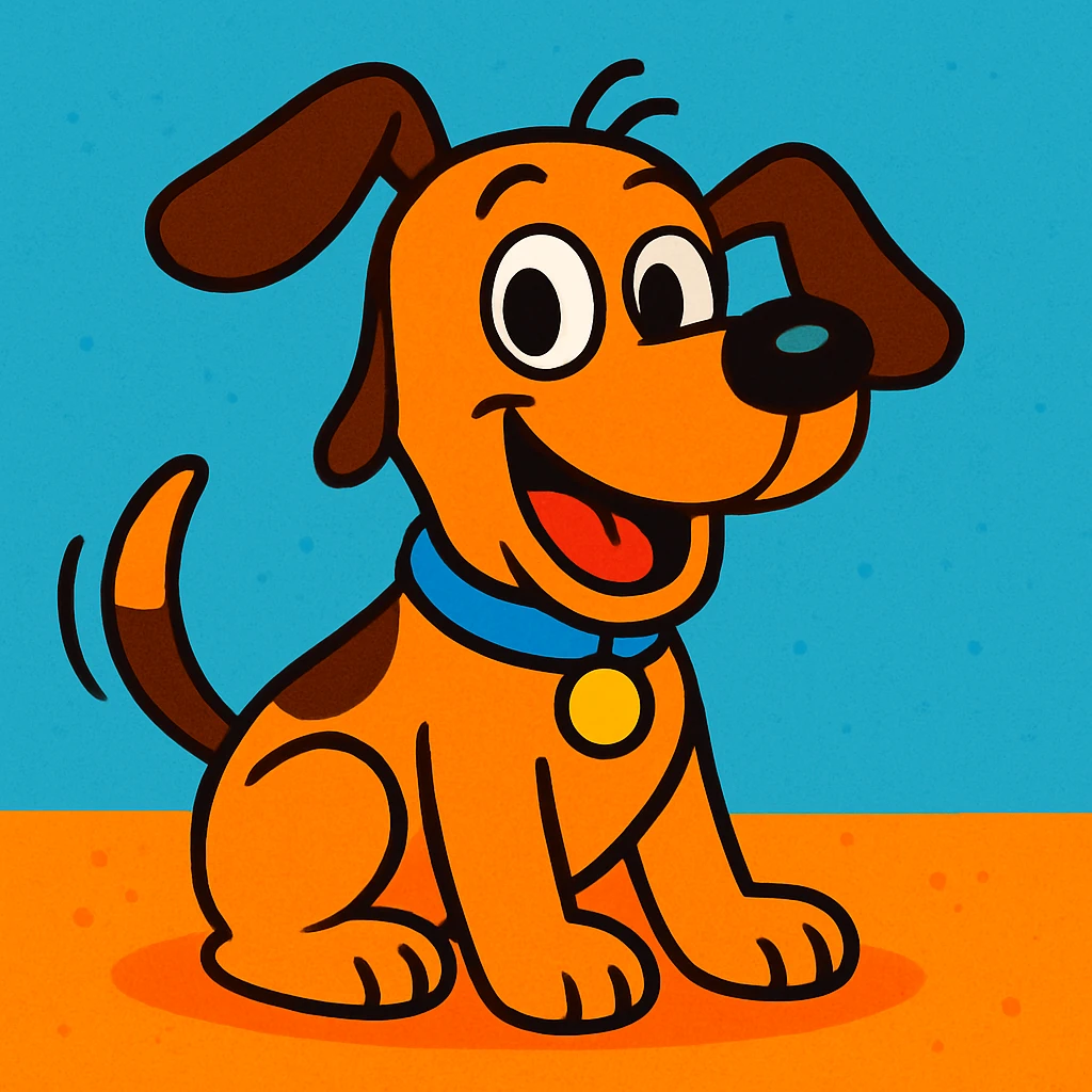 cartoon dog emoji