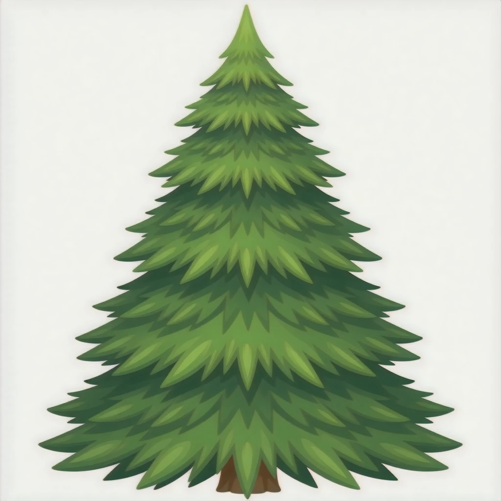 Rich pine tree emoji