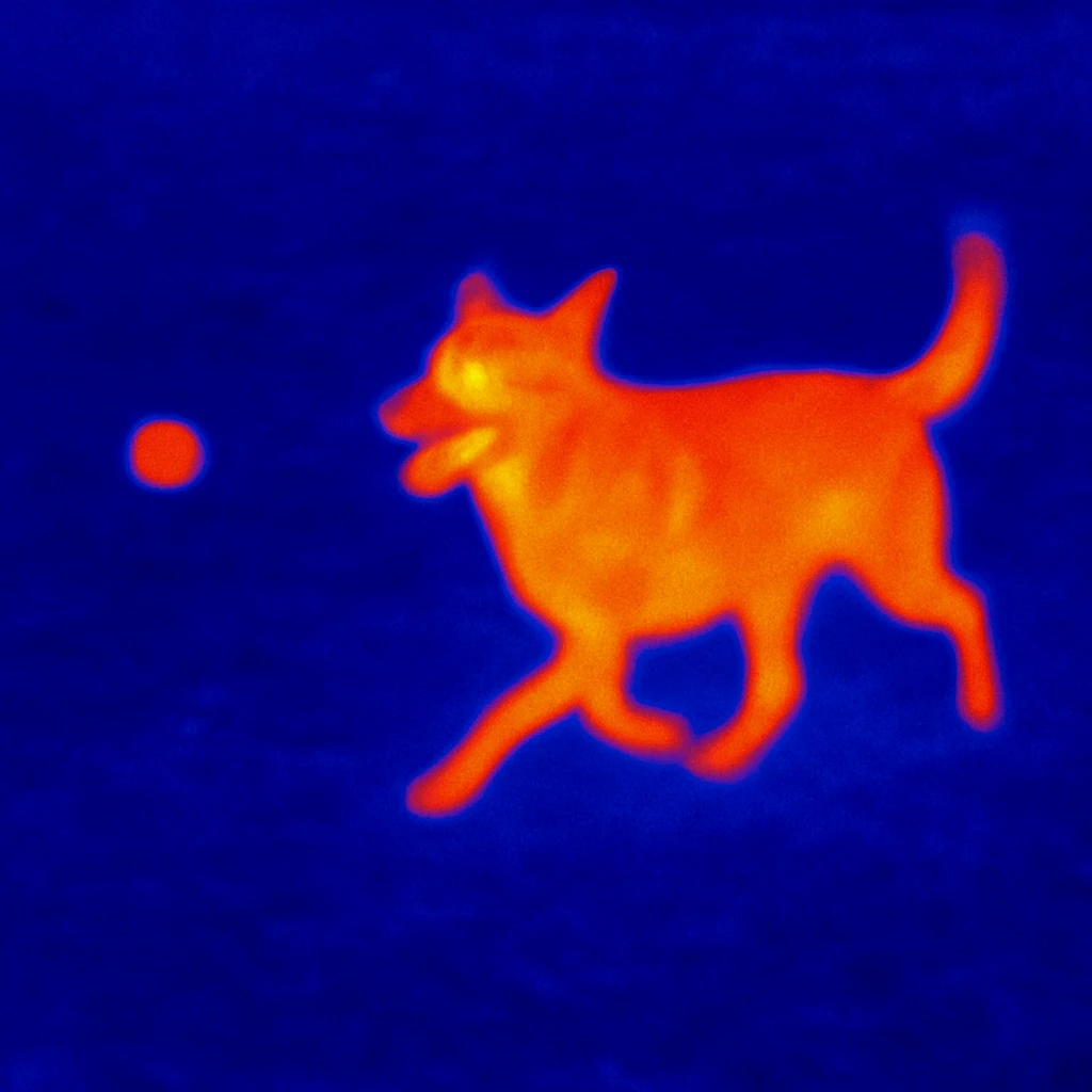 happy dog running after ball emoji