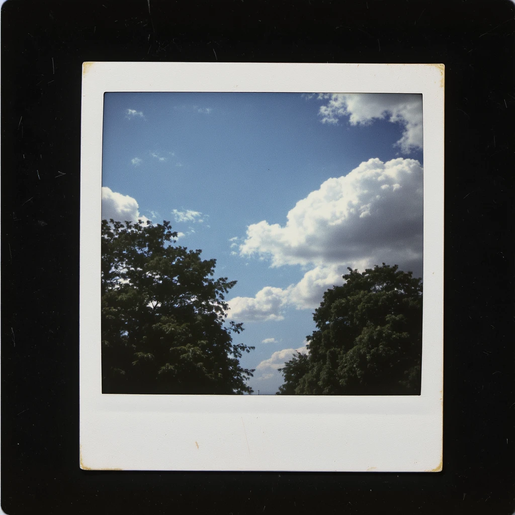 A sunny day with trees, sky, and clouds emoji