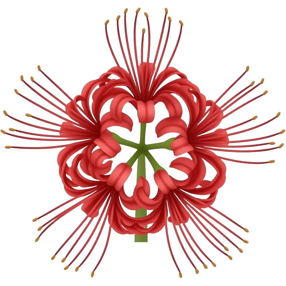 Red Spider lily emoji