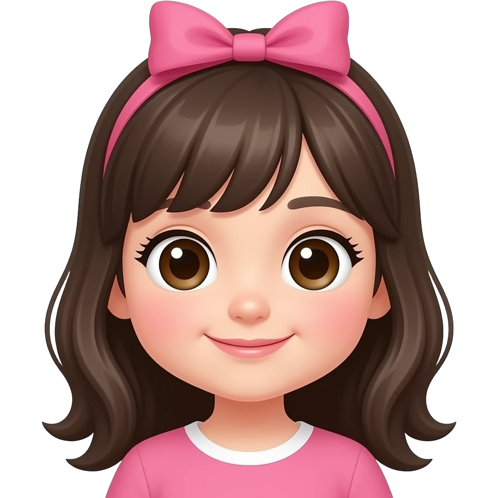 Cute girls face emoji