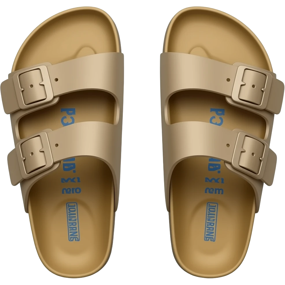 classic birkenstocks pointing upwards emoji