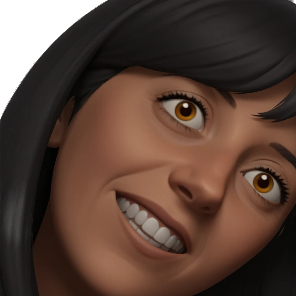 girl gazing into distance emoji