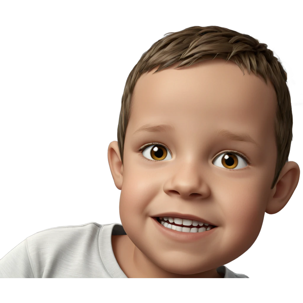 realistic portrait of boy emoji