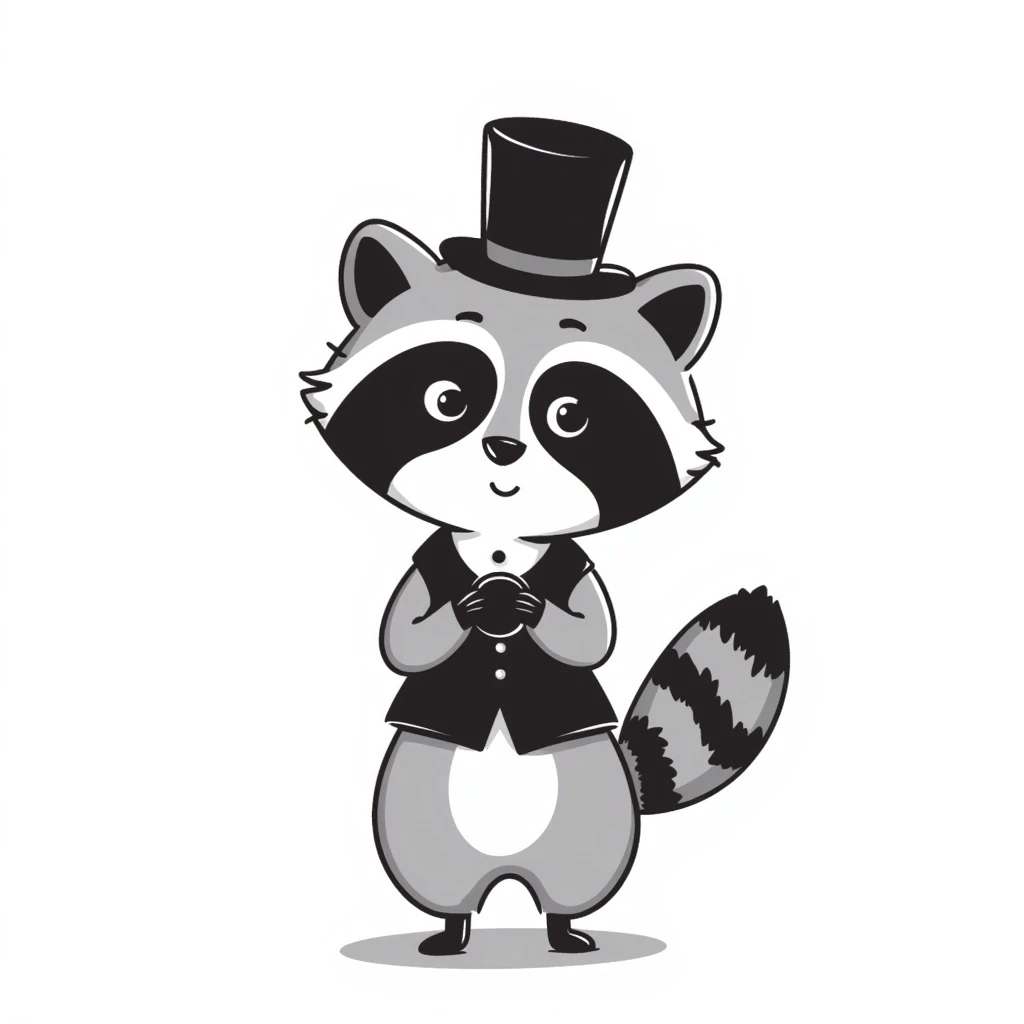 Raccoon emoji