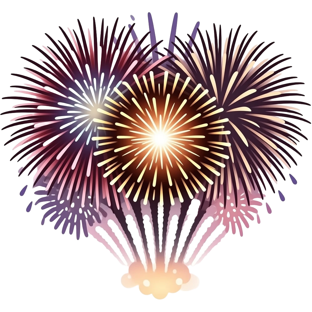 Concert fireworks emoji