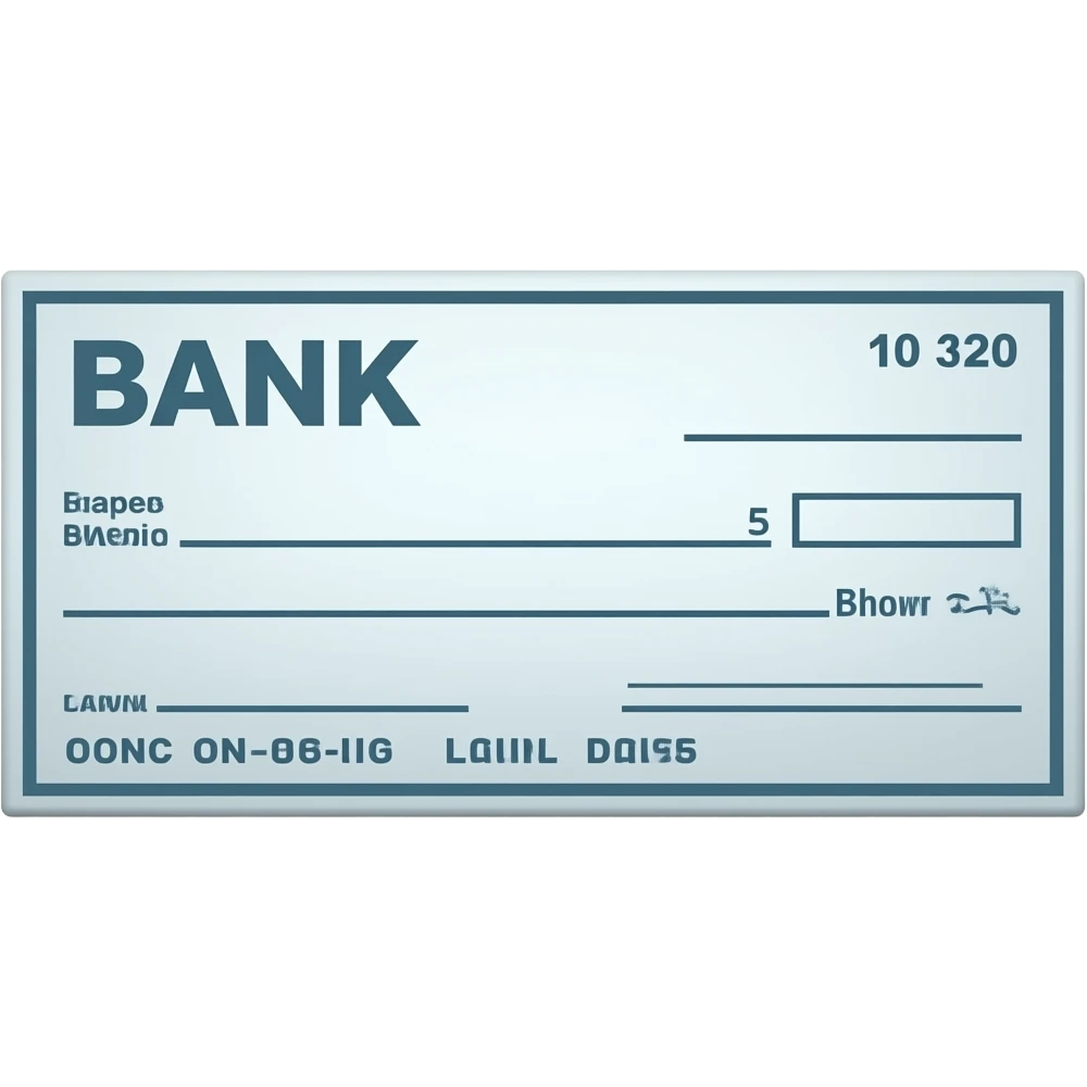 bank check emoji