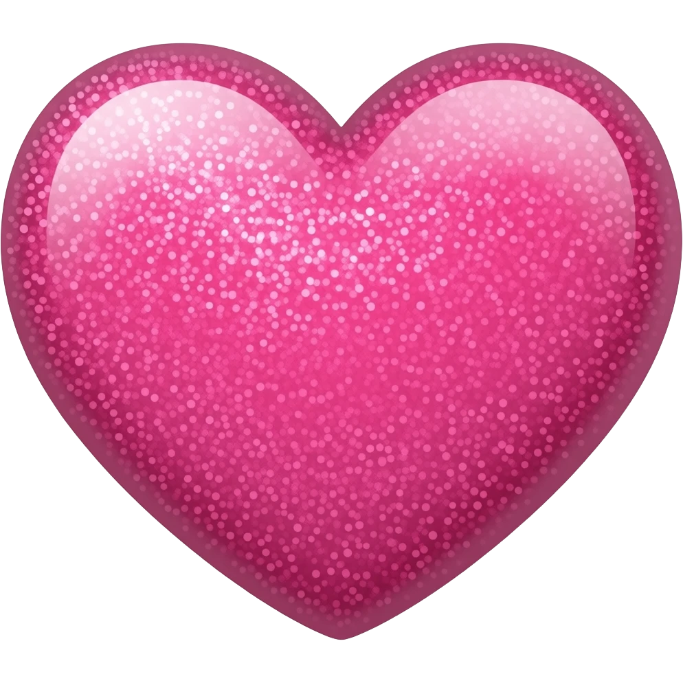 pink glitter heart emoji