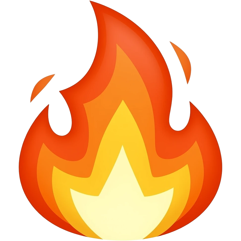 Flame blast emoji