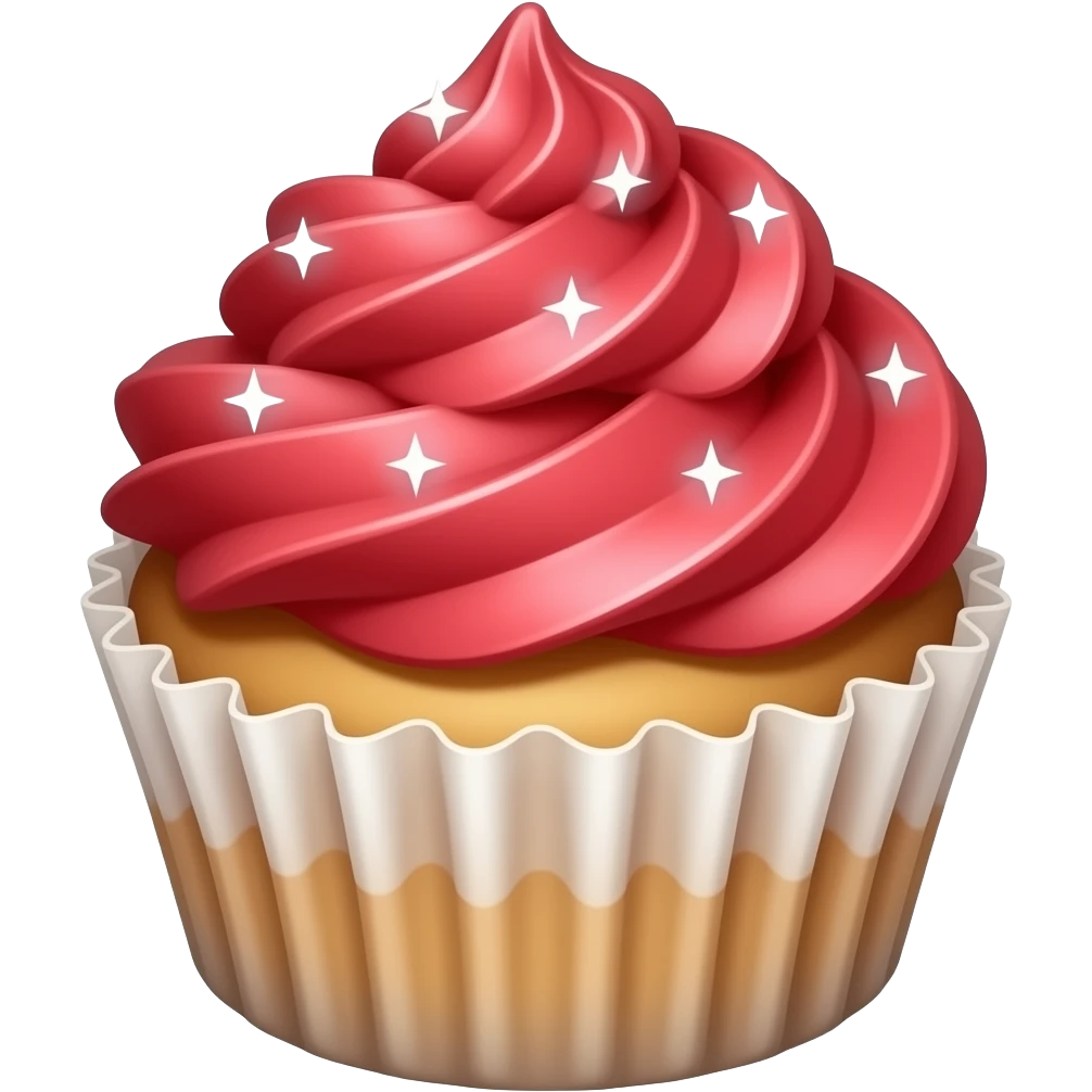 Red Galaxy cupcakes emoji