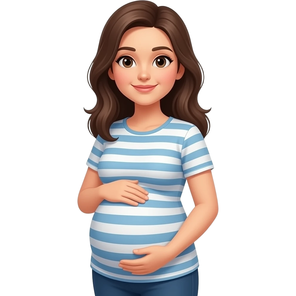 Pregnant woman brown emoji