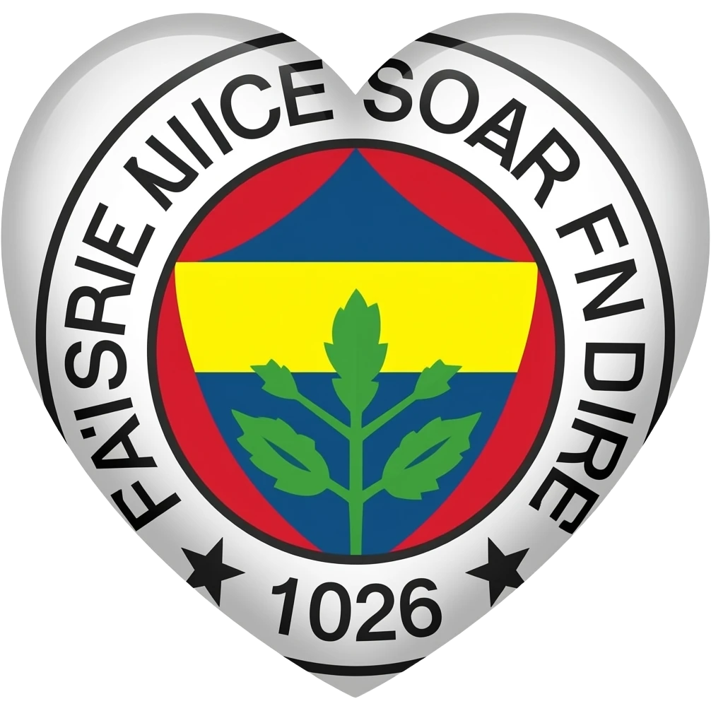 Fenerbahçe logolu kalp emojisi emoji