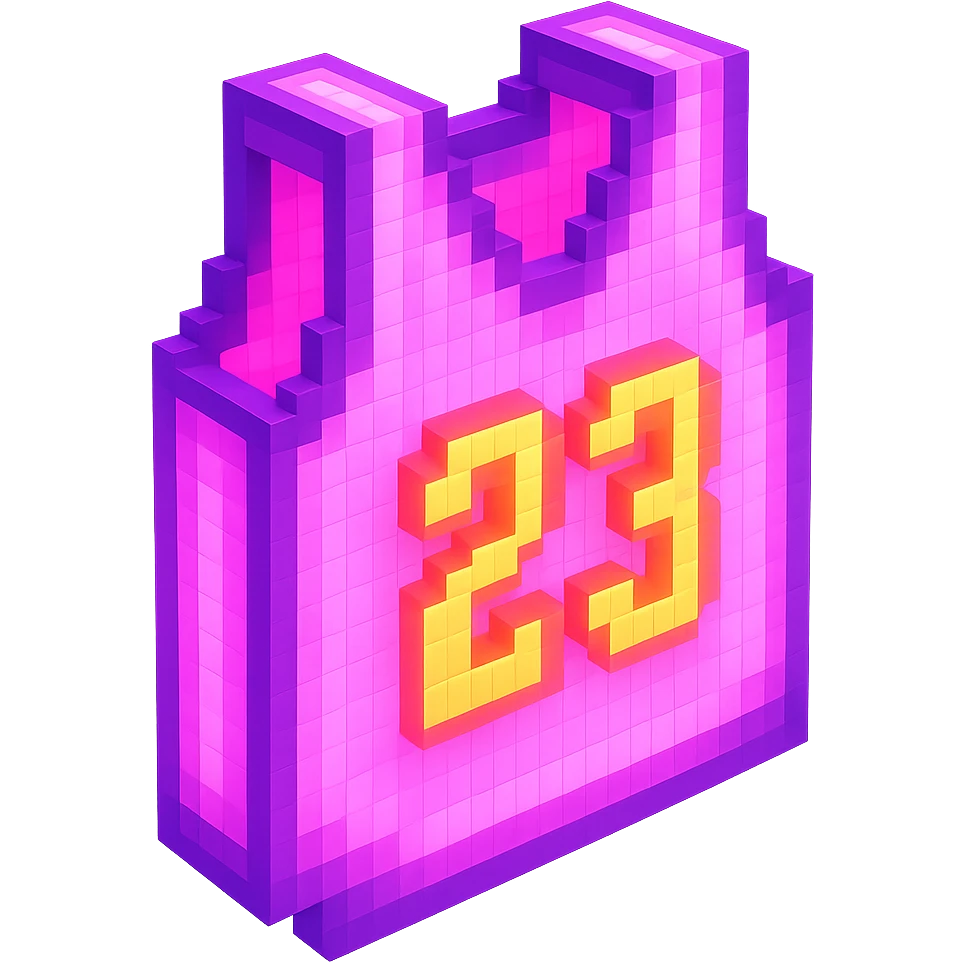 светящейся розовая баскетбольная майка с надписью "23", no background emoji